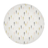 Weihnachtsbaum-Waldmuster Schneidebrett (Vorderseite)