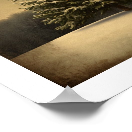 Weihnachtsbaum Wall Art Poster (Ecke)