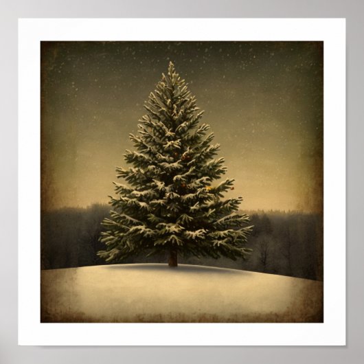 Weihnachtsbaum Wall Art Poster (Vorne)