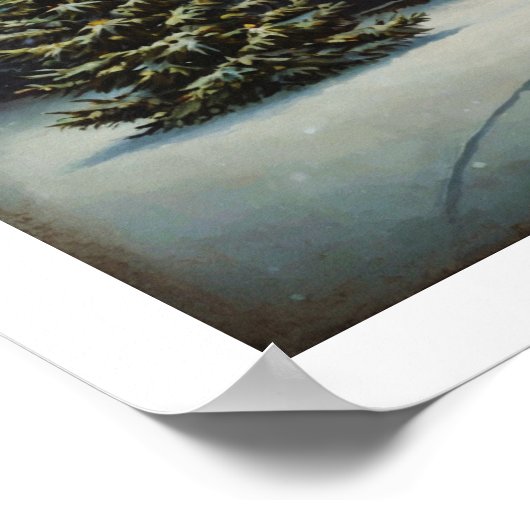 Weihnachtsbaum Wall Art Poster (Ecke)