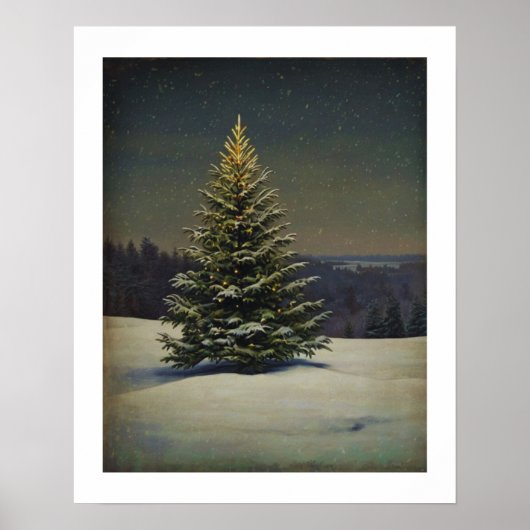 Weihnachtsbaum Wall Art Poster (Vorne)