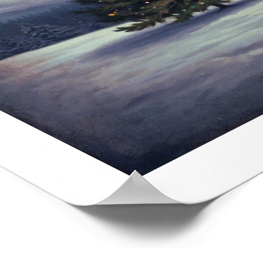 Weihnachtsbaum Wall Art Poster (Ecke)