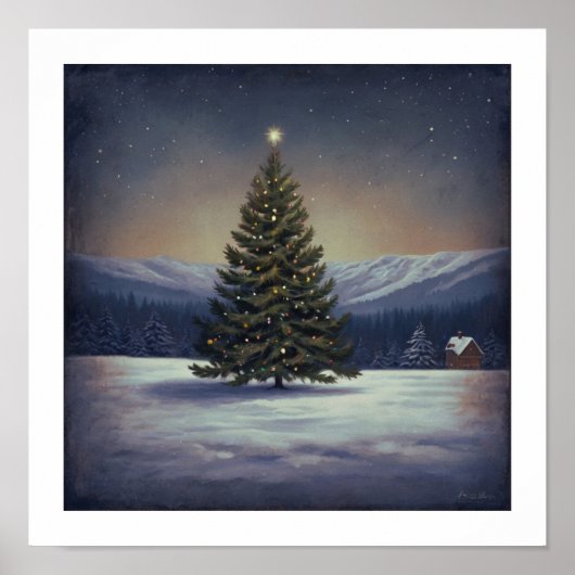 Weihnachtsbaum Wall Art Poster (Vorne)