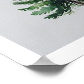 Weihnachtsbaum Wall Art Poster (Ecke)