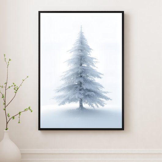 Weihnachtsbaum-Wandkunstposter Poster
