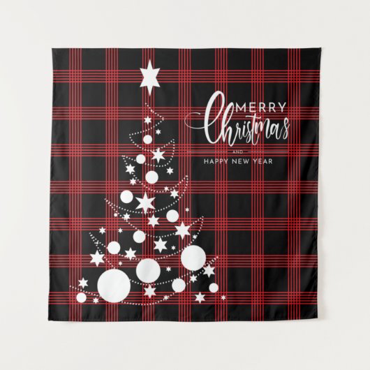 Weihnachtsbaum Wandteppich (Vorderseite)