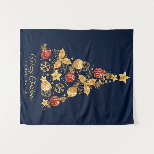 Weihnachtsbaum Wandteppich (Vorderseite (Horizontal))