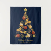 Weihnachtsbaum Wandteppich (Vorderseite)