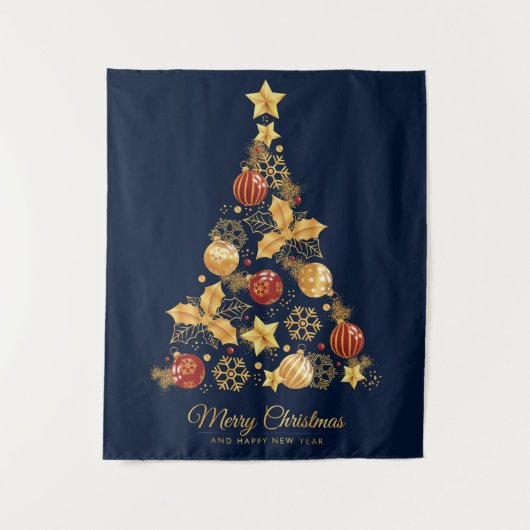 Weihnachtsbaum Wandteppich (Vorderseite)