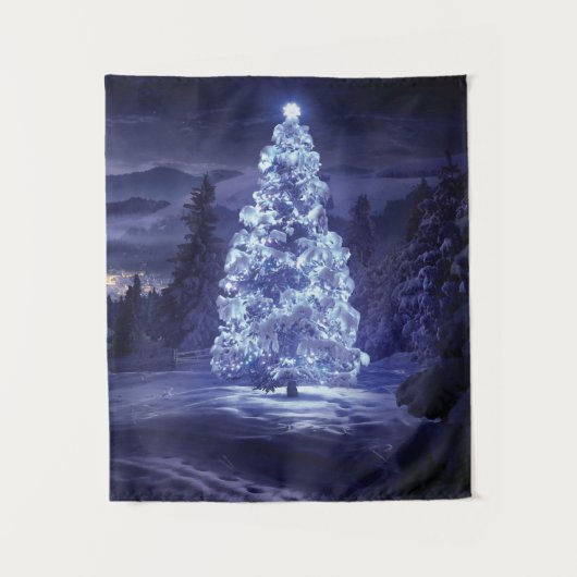 Weihnachtsbaum Wandteppich (Vorderseite)