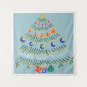 Weihnachtsbaum Wandteppich (Vorderseite)