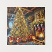 Weihnachtsbaum Wandteppich (Vorderseite)