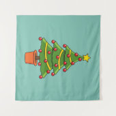 Weihnachtsbaum Wandteppich (Vorderseite (Horizontal))