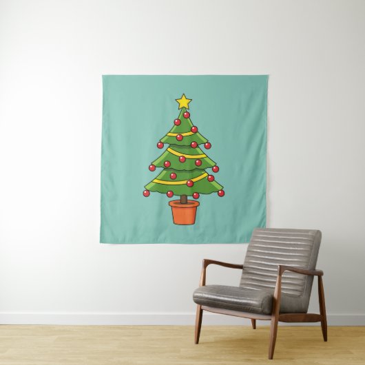 Weihnachtsbaum Wandteppich (Beispiel)