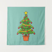 Weihnachtsbaum Wandteppich (Vorderseite)