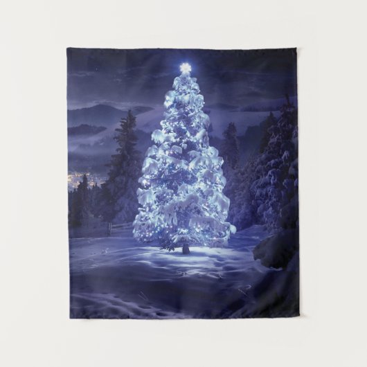 Weihnachtsbaum Wandteppich (Vorderseite)