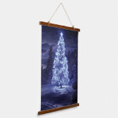 Weihnachtsbaum Wandteppich Mit Holzrahmen (Gewinkelt)