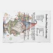 Weihnachtsbaum Wasserfarbe Genome Rezept Tee Geschirrtuch (Horizontal)