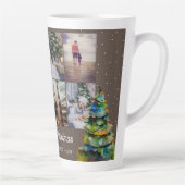 Weihnachtsbaum Wasserfarbenfamilie 6 FotoCollage Milchtasse (Rechts)