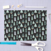 Weihnachtsbaum-Wasserfarbmuster-Seidenpapier Seidenpapier (Handwerk)