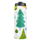 Weihnachtsbaum-Wasserflasche – Bleiben Sie hydrati Thermosbecher (Vorderseite)