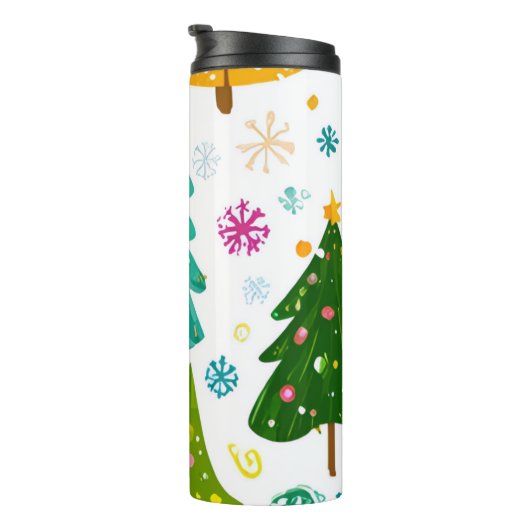 Weihnachtsbaum-Wasserflasche – Bleiben Sie hydrati Thermosbecher (Nach rechts gedreht)