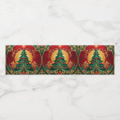 Weihnachtsbaum Wasserflaschenetikett (Einzelnes Label)