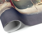 Weihnachtsbaum Watercolor Wrapping Paper Geschenkpapier (Rolleneckpunkt)