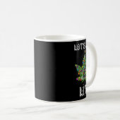 Weihnachtsbaum Weed Leaf Pot Thc Geschenk T-Shirt Kaffeetasse (VorderseiteRechts)