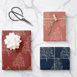 Weihnachtsbaum Weihnachten Geschenkpapier Set