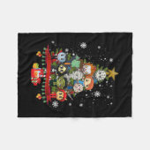 Weihnachtsbaum Weihnachten Horror Weihnachten Weih Fleecedecke (Vorderseite (Horizontal))