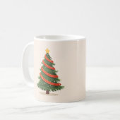 Weihnachtsbaum, Weihnachten, Minimalist Kaffeetasse (Vorderseite Links)