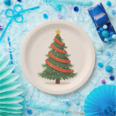 Weihnachtsbaum, Weihnachten, Minimalist Pappteller (Party)