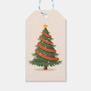 Weihnachtsbaum, Weihnachten, Minimalistisch Geschenkanhänger