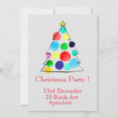 Weihnachtsbaum Weihnachten Party Einladung (Vorderseite)