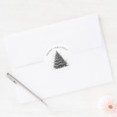 Weihnachtsbaum Weihnachten Runder Aufkleber (Umschlag)