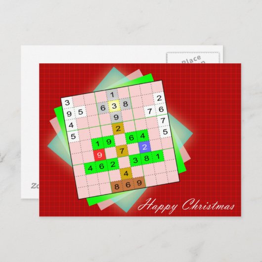 Weihnachtsbaum - Weihnachten Sudoku (Vorne/Hinten)