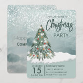 Weihnachtsbaum Weihnachten Weihnachten Party Einladung (Vorne/Hinten)