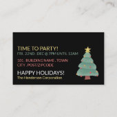 Weihnachtsbaum, Weihnachts-Party Begleitkarte (Rückseite)