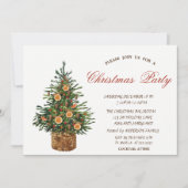 Weihnachtsbaum, Weihnachts-Party Einladung (Vorderseite)