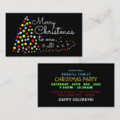 Weihnachtsbaum, Weihnachts-Party Einladung (Vorne/Hinten)