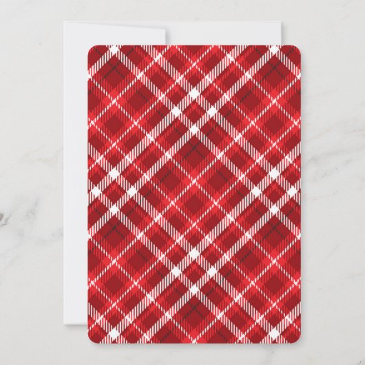 Weihnachtsbaum | Weihnachts-Party Einladung (Rückseite)