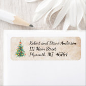 Weihnachtsbaum Weihnachtsadressen Labels (Insitu)