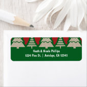 Weihnachtsbaum-Weihnachtsadressen-Labels von Kraft (Insitu)