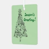 Weihnachtsbaum Weihnachtsbaum Foto Ornament Aus Metall (Vorderseite links)