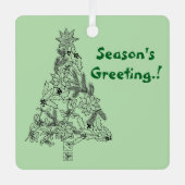 Weihnachtsbaum Weihnachtsbaum Foto Ornament Aus Metall (Vorderseite)