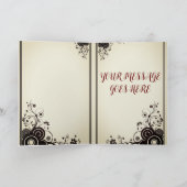 Weihnachtsbaum-Weihnachtsbaum - individuelle Weihn Feiertagskarte (Innenseite)