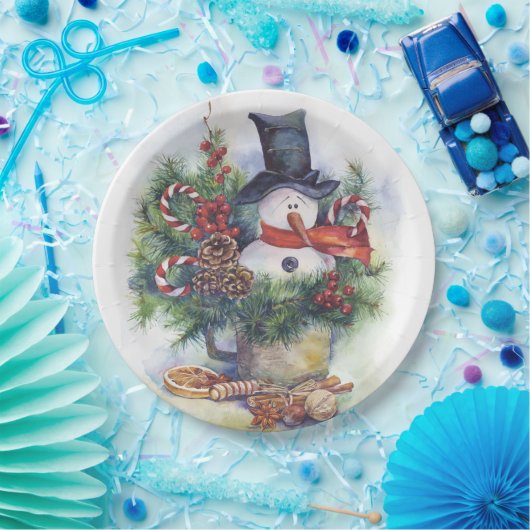 Weihnachtsbaum Weihnachtsbaum Neujahr Winter Pappteller (Party)