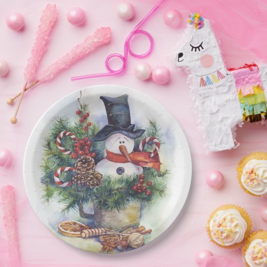 Weihnachtsbaum Weihnachtsbaum Neujahr Winter Pappteller (Party)