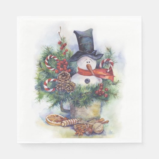 Weihnachtsbaum Weihnachtsbaum Neujahr Winter Serviette (Vorderseite)